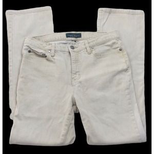 Ralph Lauren Jeans Co.‎ off white straight cut denim jeans Women’s Size 29
